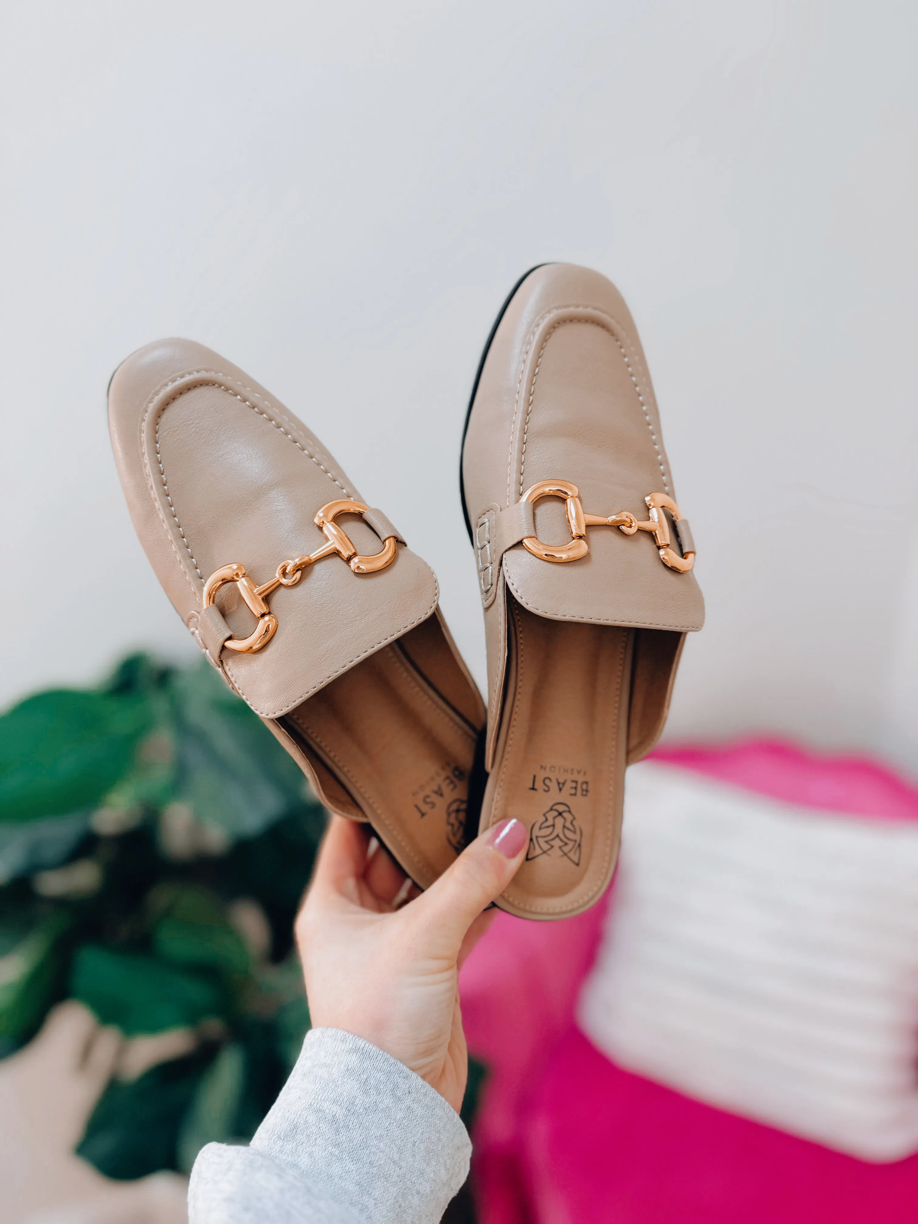 Vivian Gold Buckle Mule
