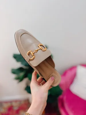 Vivian Gold Buckle Mule