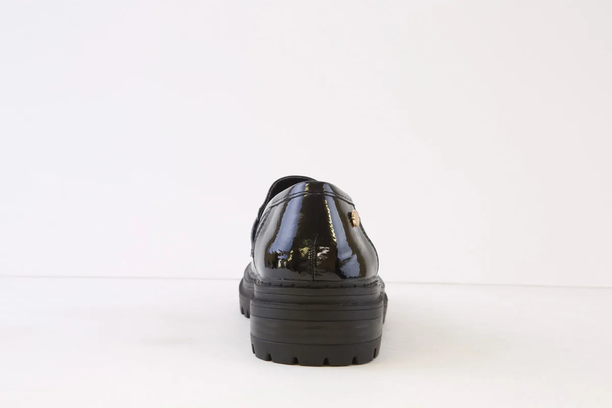 XTI - 142001 CHUNKY LOAFER - BLACK PATENT