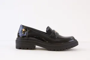 XTI - 142001 CHUNKY LOAFER - BLACK PATENT