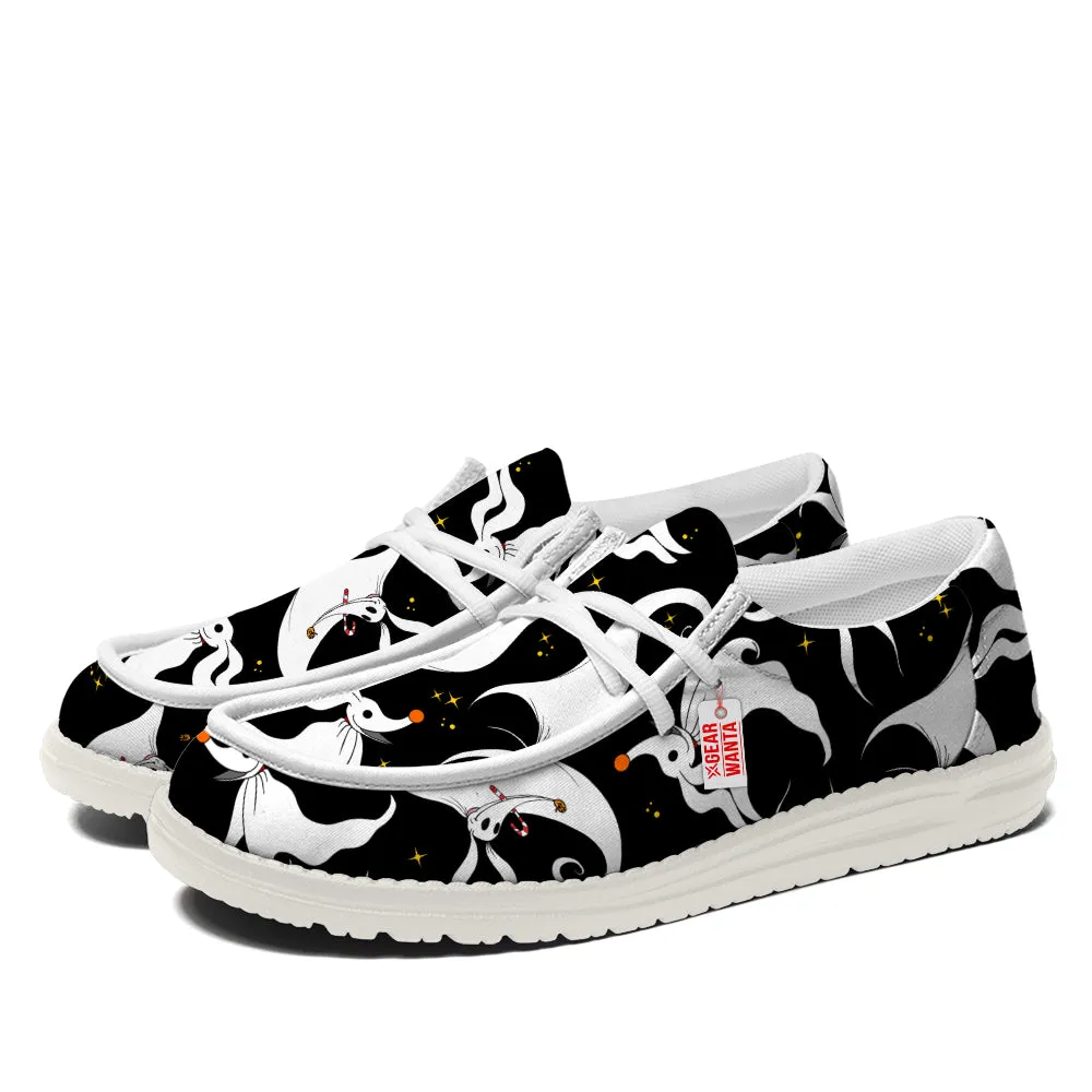 Zero Dog Canvas Loafer Shoes