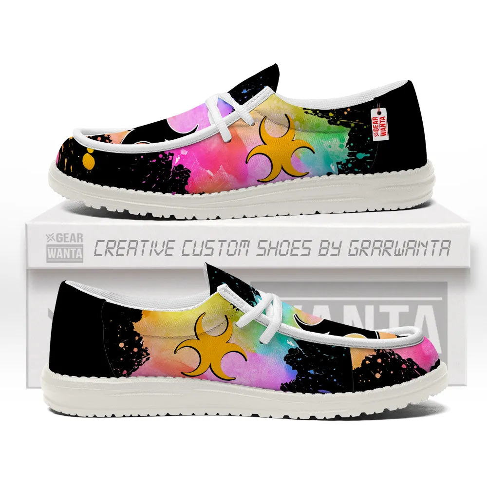 Zora Symbol Canvas Loafer Shoes