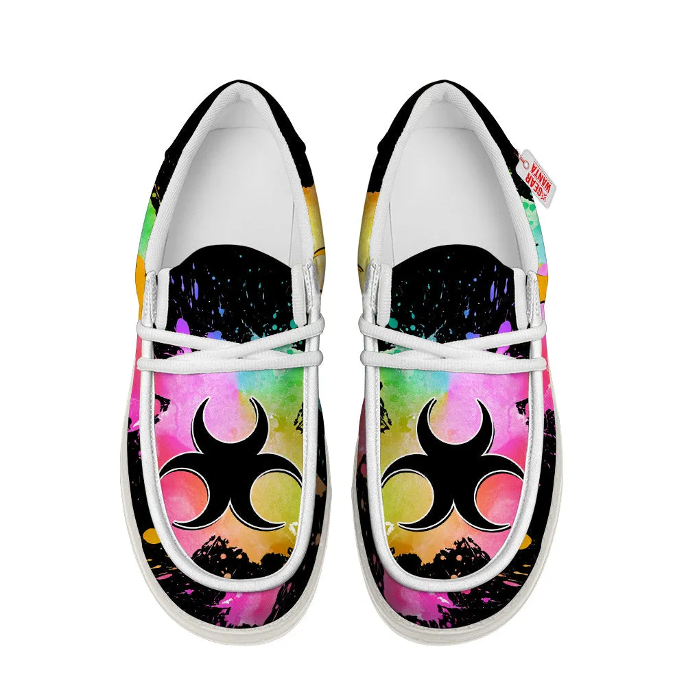 Zora Symbol Canvas Loafer Shoes