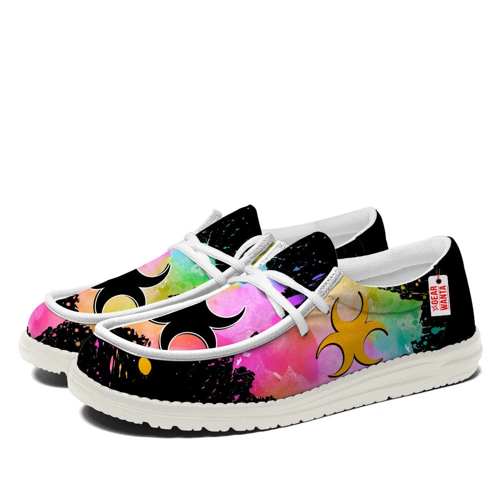 Zora Symbol Canvas Loafer Shoes